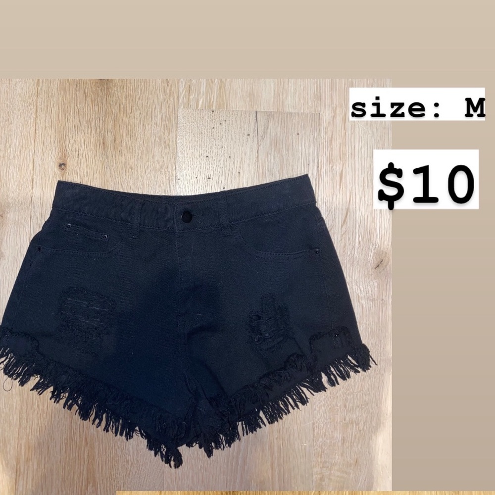 Black Jean Shorts | In Great Condition
